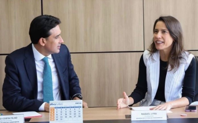  Em Brasília, Raquel Lyra tem agenda com Silvio Costa Filho, que busca vaga para o Senado