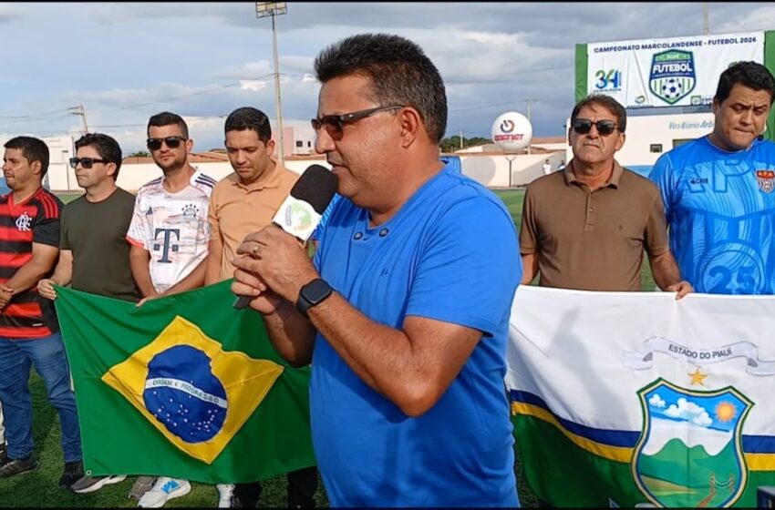  Marcolândia abre oficialmente o Campeonato Municipal de Futebol 2026