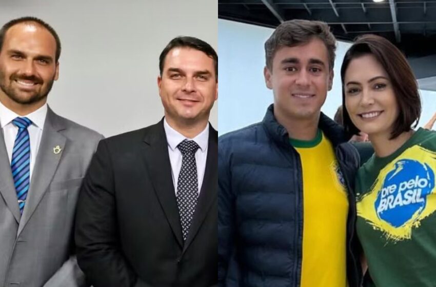  Entenda o atrito entre filhos de Bolsonaro, Nikolas e a ex-primeira-dama Michelle