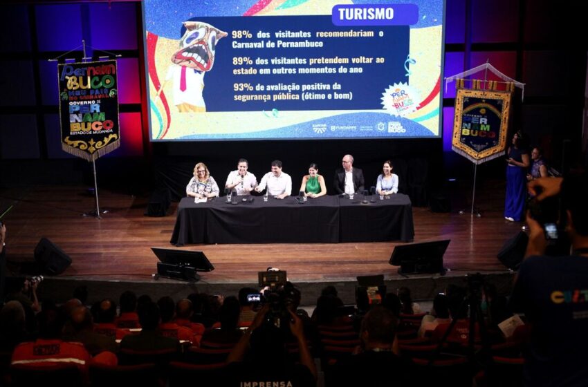  Pernambuco teve ao menos 57 homicídios durante o carnaval e recebeu mais de 2,8 milhões de turistas, aponta governo