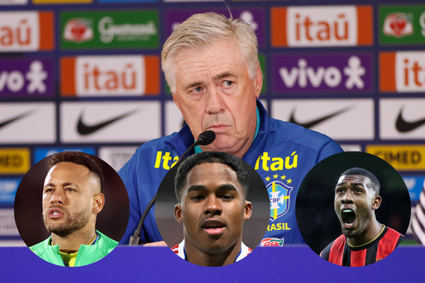  Com Endrick e sem Neymar, Ancelotti convoca jogadores para amistosos contra França e Croácia