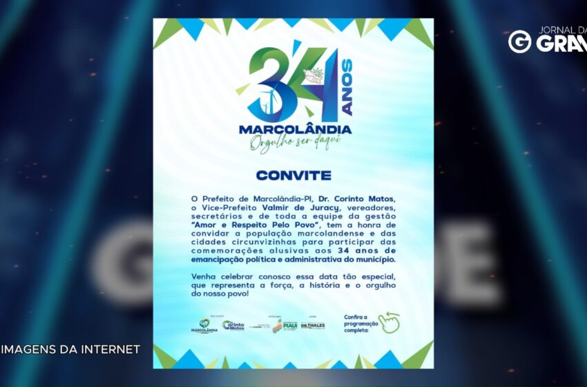  Marcolândia segue em festa e celebra seus 34 anos de emancipação com programação intensa