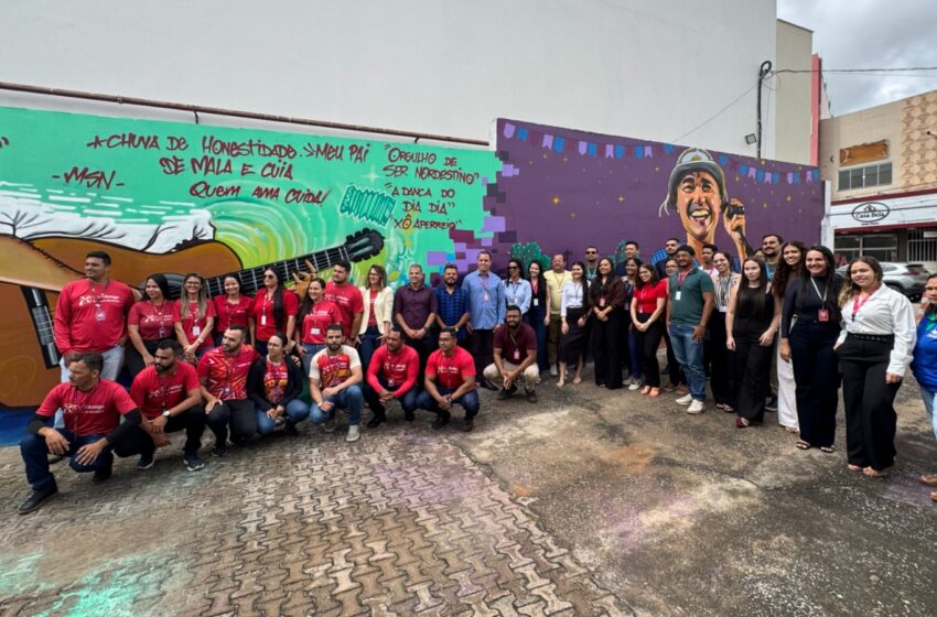  BN transforma agência em galeria cultural e homenageia Flávio Leandro com grafite em Araripina