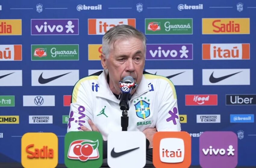  Com Neymar presente, Carlo Ancelotti encaminha pré-lista de convocados à Fifa