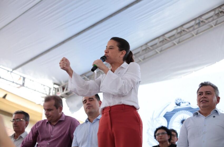  Raquel Lyra acusa adversários de quererem atrapalhar relação dela com o governo federal