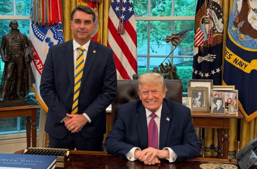  DataFolha: 52% veem tarifaço de Trump ao Brasil como apoio à campanha de Flávio Bolsonaro