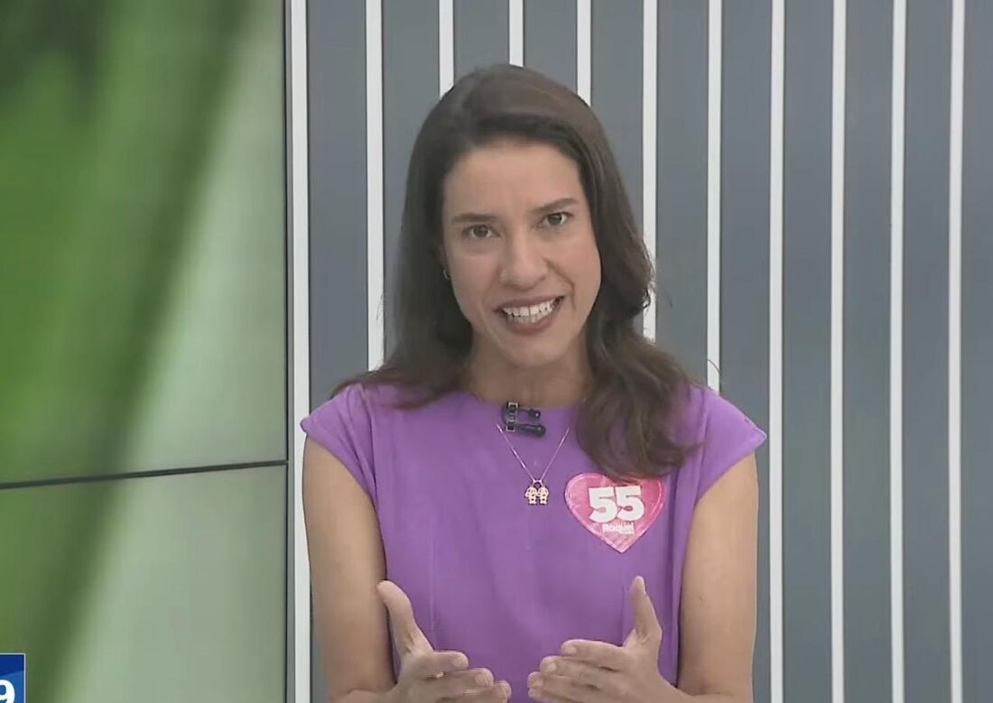 Governadora e candidata à reeleição, Raquel Lyra participou de sabatina na TV Guararapes - Foto: Reprodução/YouTube
