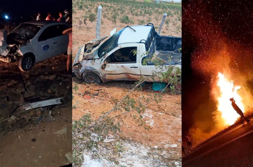  Domingo de violência nas rodovias do Araripe deixa três mortos e vários feridos em sequência de acidentes