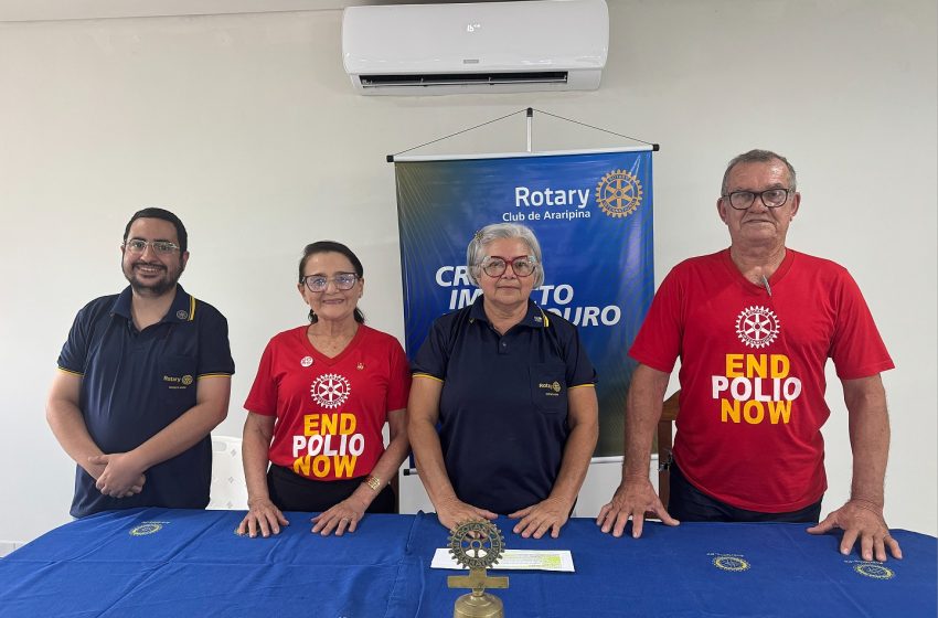  Rotary Club reforça campanha mundial de combate à poliomielite e destaca ações sociais em Araripina